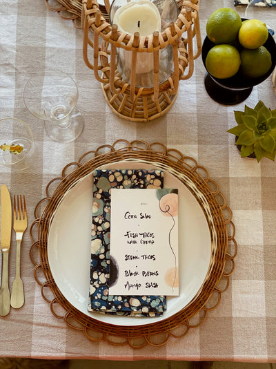 Personalised Menus + Placecards