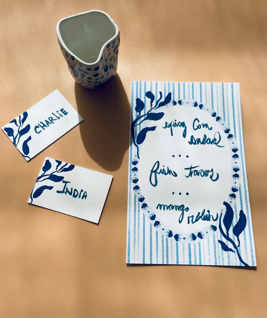She Sells Seashells Placecards