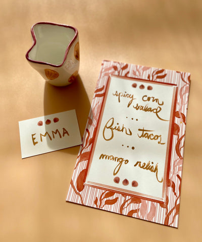 She sells seashells placecards
