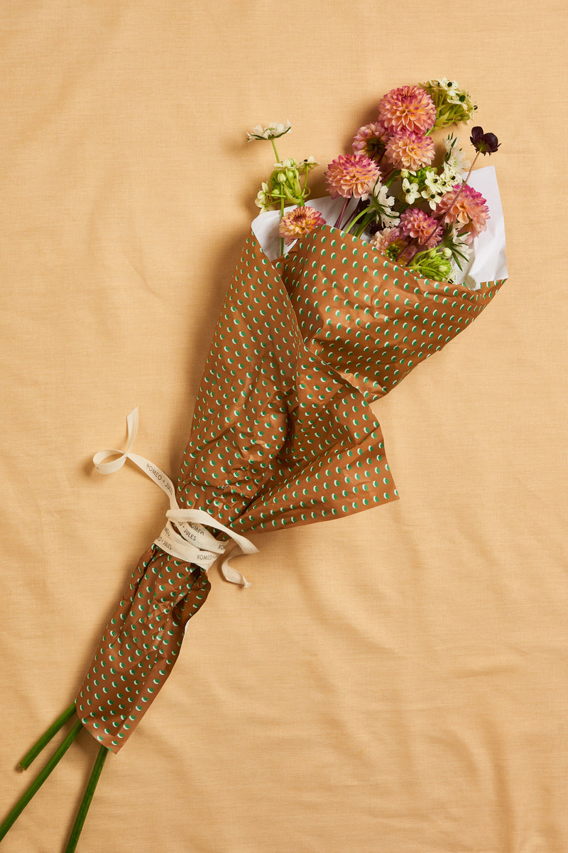 Gift wrapped flowers