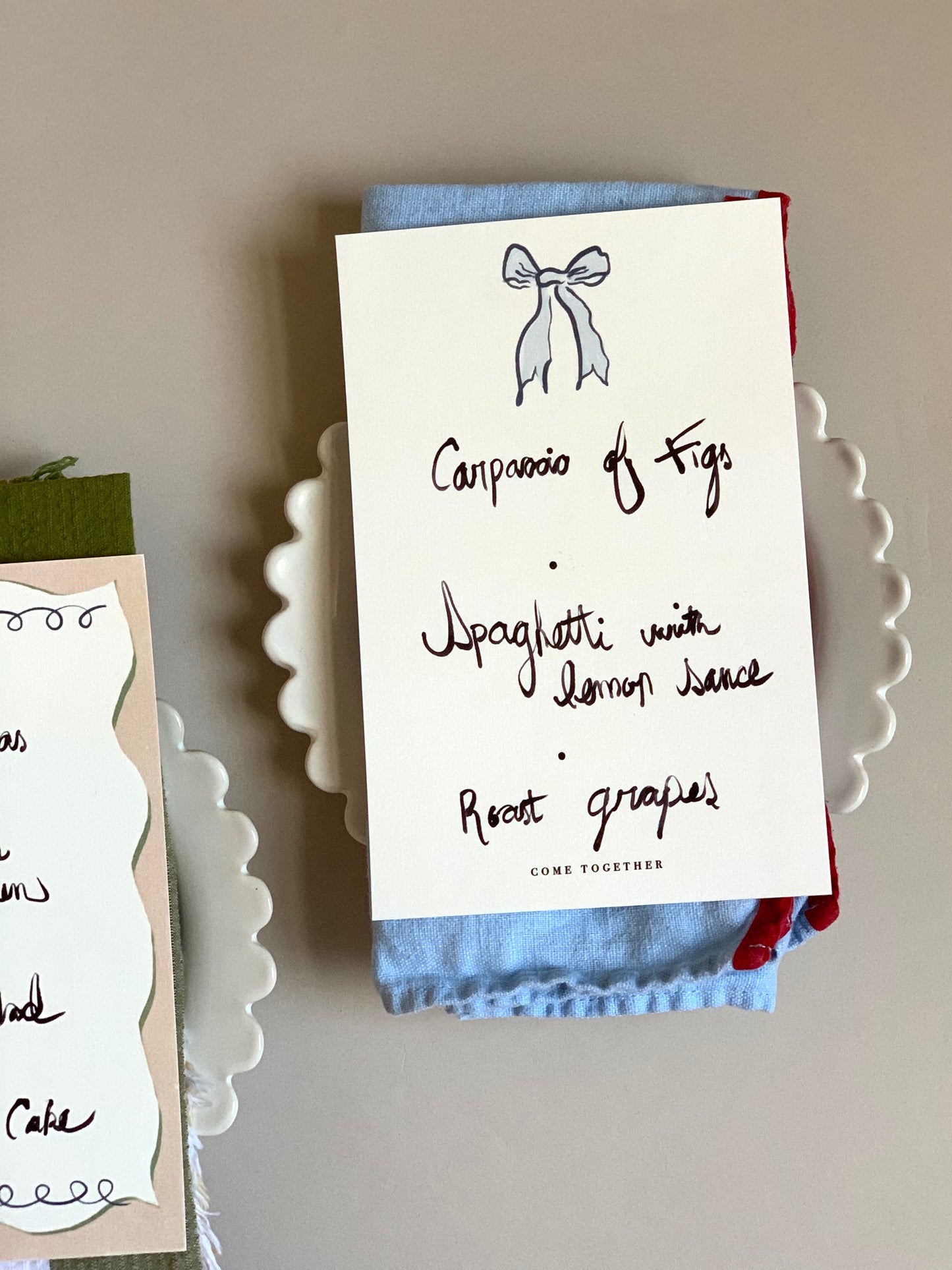 Make a Meal of it Menus