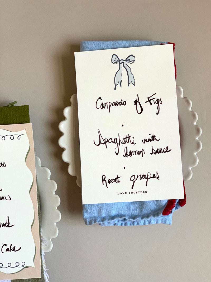 Make a Meal of it Menus