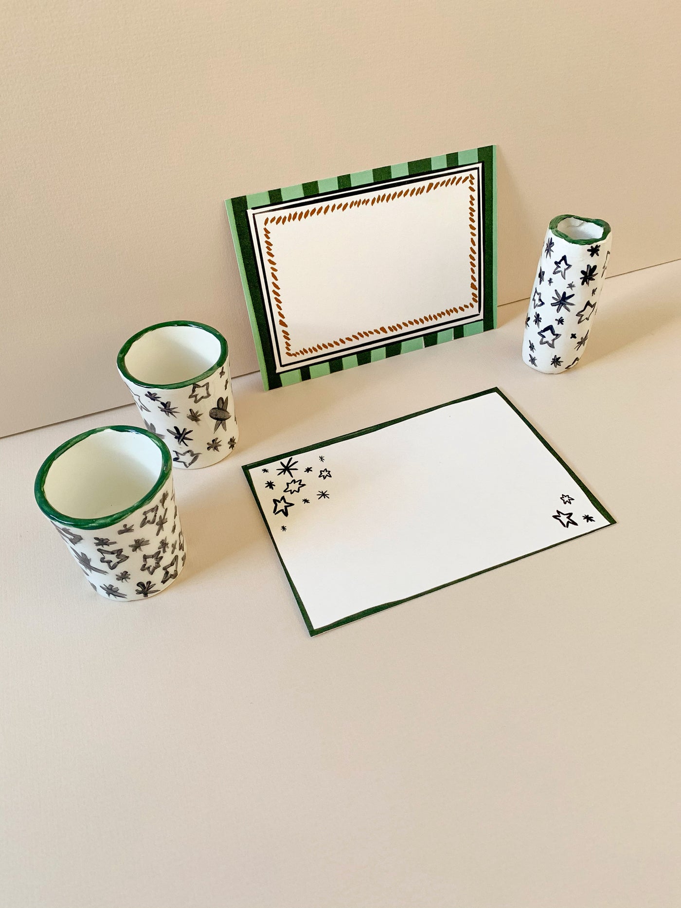 The Green Girls Menu Cards