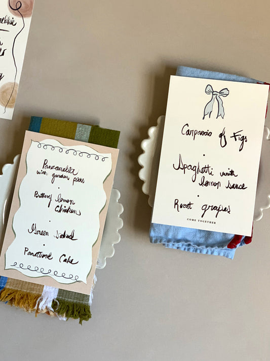 Make a Meal of it Menus