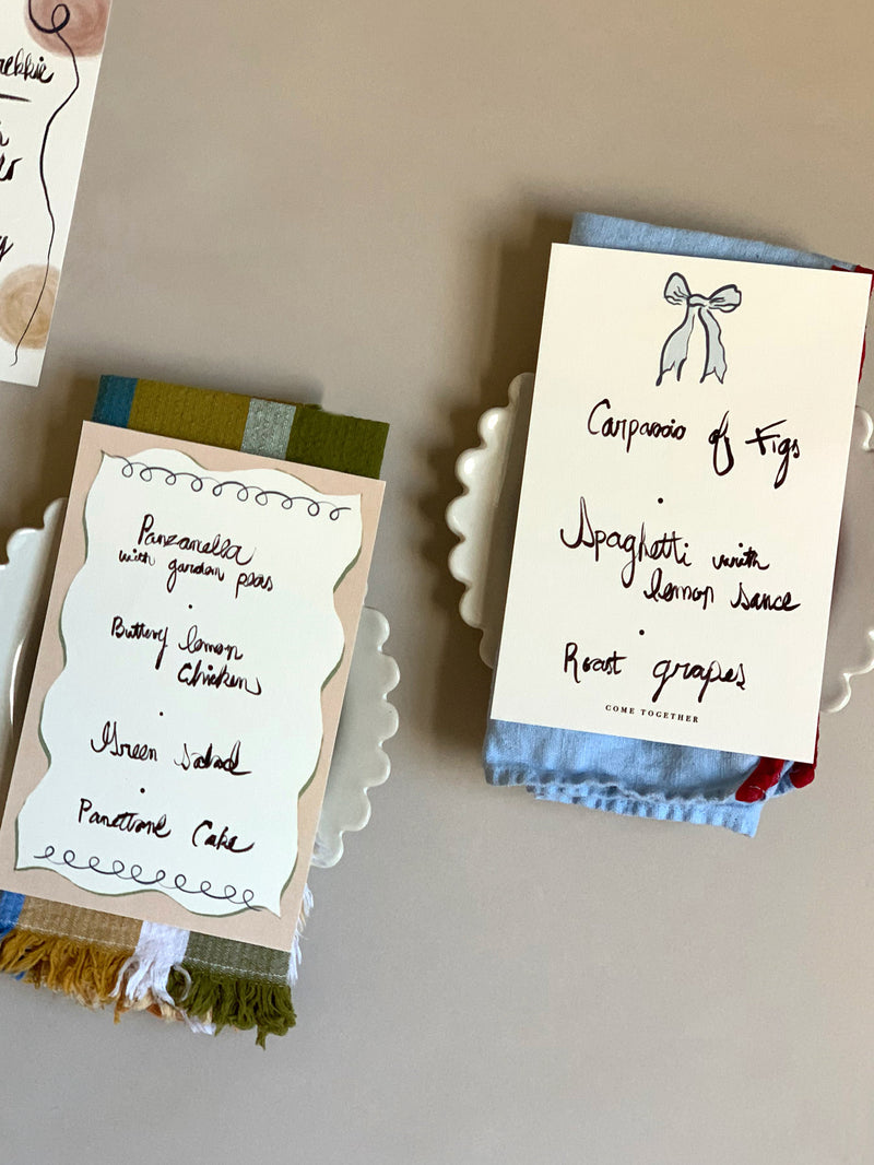 Make a Meal of it Menus