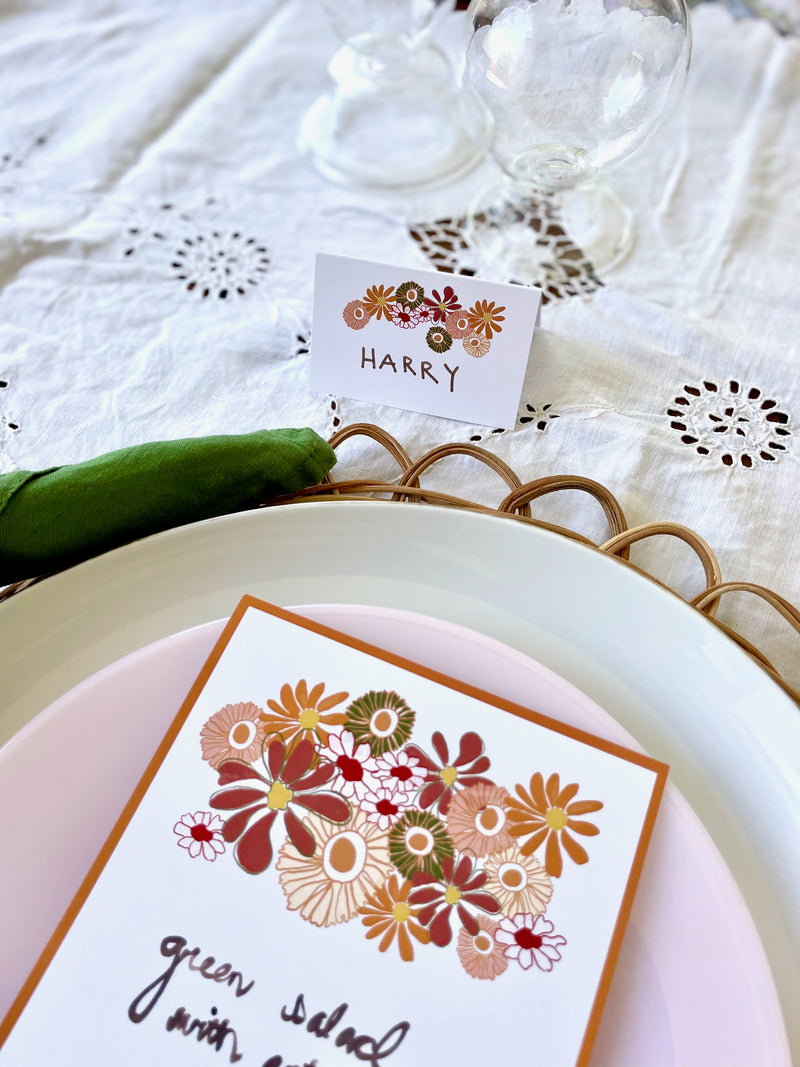 Flower Power Menus
