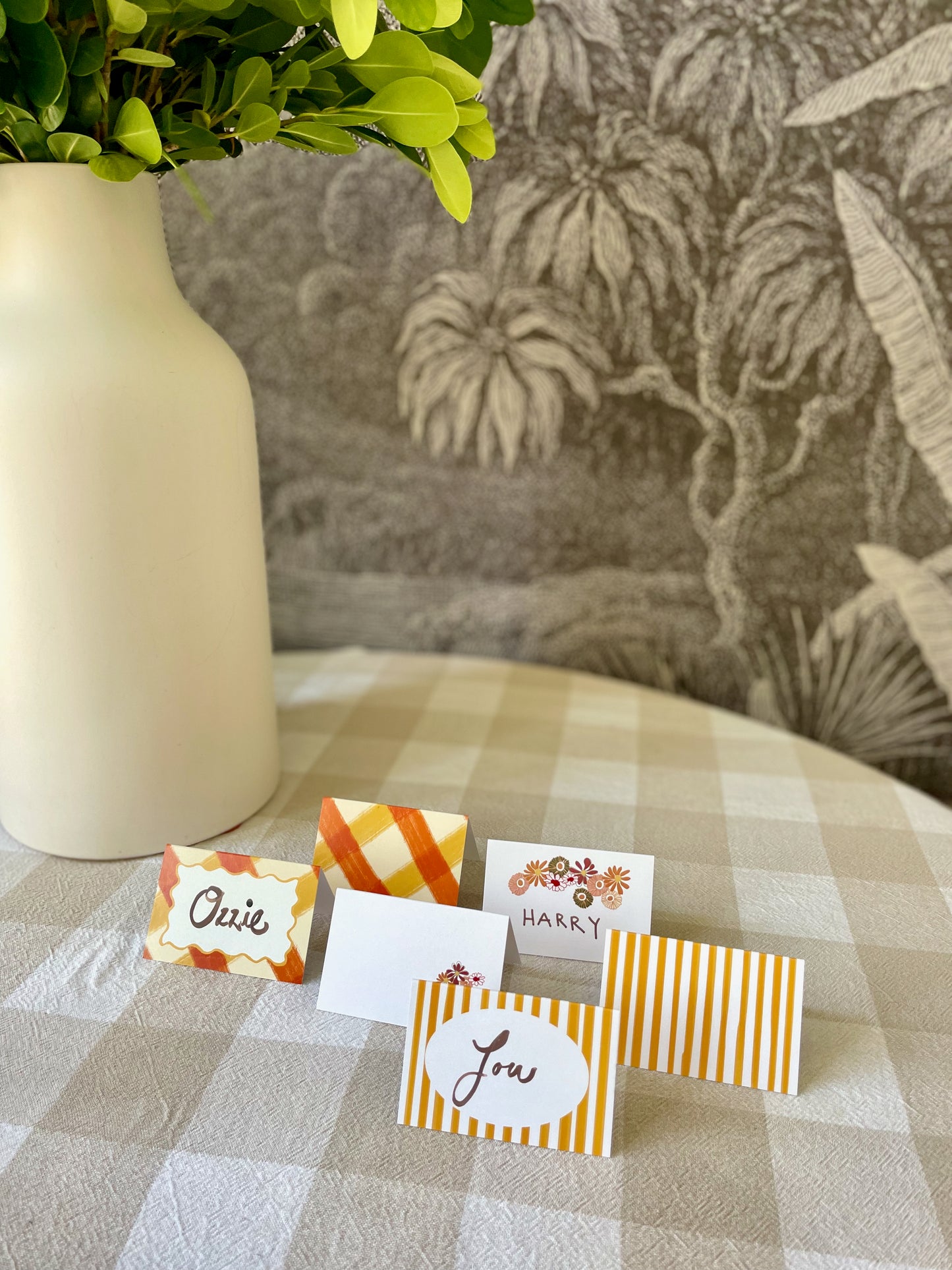 Pretty in Plaid Placecards